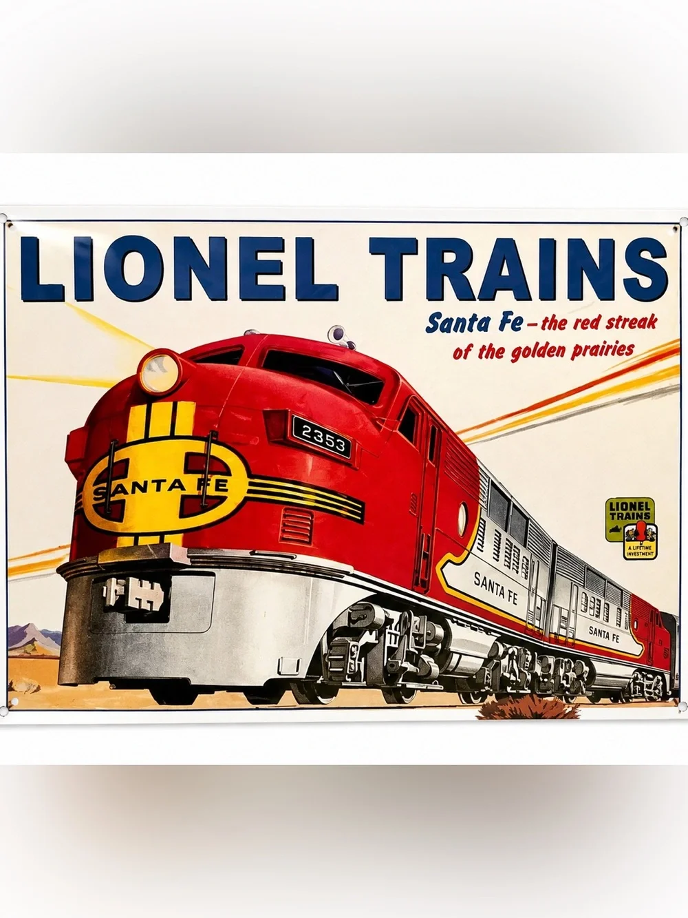 NEW Lionel Trains Metal Sign